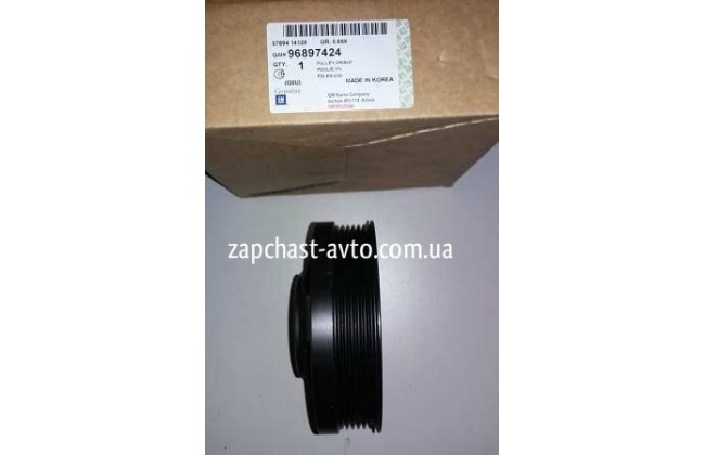Шкив коленвала Авео 1.6,Lac 1.6, Нубира 1.6,Tac1.6 GM 96897424,96352877